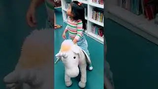 Riding unicorn
