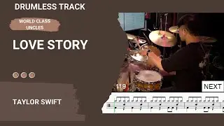 [DRUMLESS TRACK] Taylor Swift - Love Story (drum cover) [악보,연주,드럼악보,드럼커버]