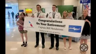American Airlines Captain Bill Henderson Retirement Flight Arrival Shanghai- DFW August 25, 2025