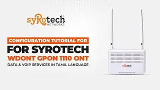 Syrotech 1110-WDONT Private ISP Configuration Tutorial. #syrotech #configuracion #ont