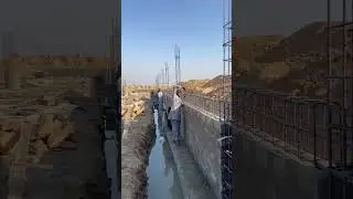 Reinforcement of Central Beam | Boundary Wall | Warehouse Construction #civilworks #construction