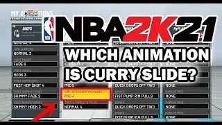 HOW TO CURRY SLIDE/WHICH ANIMATION TO EQUIP IN NBA 2K21