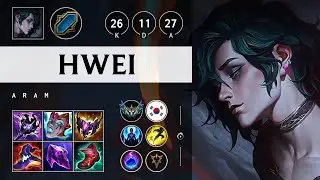 Hwei ARAM: Quadra Kill, Unstoppable - KR Challenger Patch 14.24