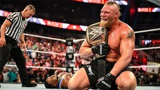 Brock Lesnar Wins WWE Championship - WWE DAY 1 - Live Crowd Reaction