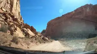 2024-04 Capitol Reef National Park. East Grand Wash road  to Cassidy Arch trailhead, Utah, USA