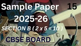 Class 10  | Sample Paper 2025-26  | CBSE Sample Pattern | 2026