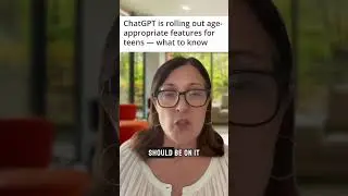 Parents, this is a big one! 👀 New ChatGPT Features for Teens #ai #genai #chatgpt #teens #parents