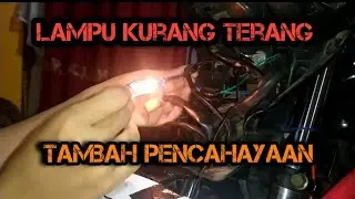 Pasang lampu tembak di motor Vixion R