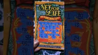 SET FOR LIFE $10 NY LOTTERY SCRATCH OFF TICKET #13
