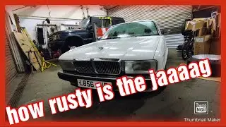 jaguar xj40 xj6 first underside check for rust and checking the ignition system