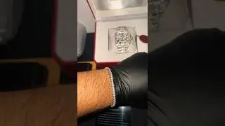 Bust down flooded Moissanite diamond Cartier Watch and VVS1 Moissanite bracelet 🔥
