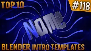 TOP 10 Blender intro templates #118 (Free download)