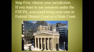 Eight Steps to Sue Debt Collectors for FDCPA or Other Violations