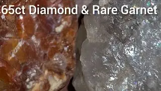 ✨ 65 Carat Diamond with Volcanic Garnet &ndash; Stunning Brilliance Under High-Resolution Lens ✨