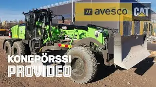 Cat 140 -tiehöylä täydentää Asfalttikallio Oy:n höylävalikoimaa. ---- Cat 140 motor  grader.