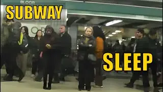 TTC ASMR Relaxing Rush Hour Subway Train Ride | Toronto Transit | Ambient Sounds | 4K