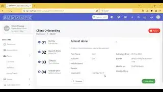 On-boarding a client using BANKAYO UI for Fineract