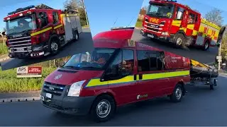 *RARE TECHNICAL RESCUE UNIT* (howler) Unknown incident and emergency response of 3 fire appliances