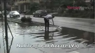 Un nubifragio colpisce Azzate