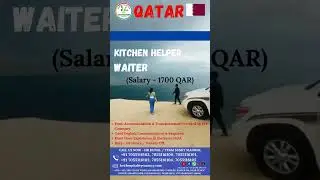 Qatar | Jobs #hospitality #vacancy #hotelmanagement #hoteljobs #waiter #gulfjobs #qatar #shorts