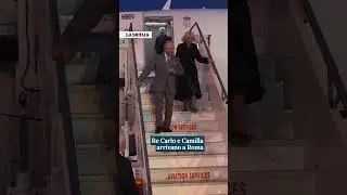 Re Carlo III e la regina Camilla sono arrivati a Roma per la visita di Stato in Vaticano