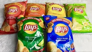 Unboxing and ASMR of 6 packets of lays #youtube #trending #chips #food #asmr 
