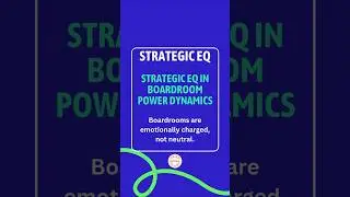 Strategic EQ in Boardroom Power Dynamics #emotionalintelligence #strategiceq #strategy #learning #eq