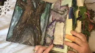 Whimsical Junk Journal Flip Through Original Artwork
