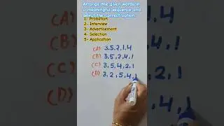 #reasoning #logical sequence of words #maths #viral