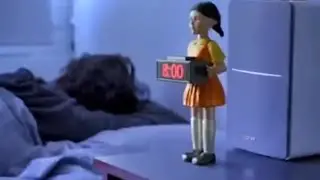 SQUID GAME ALARM CLOCK shoots bullets