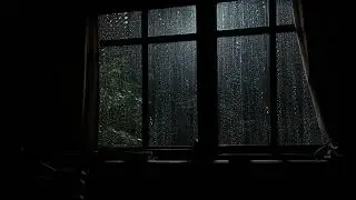 😴 Rain on Window Sounds 🌧️ Deep Rest | Black Screen