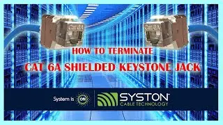 How to Terminate Cat6A Shielded Cable onto a Keystone Jack