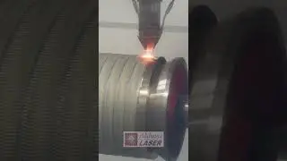 Laser cladding - pump shaft sleeve repair   #lasercladding  #pumprepair  #shorts