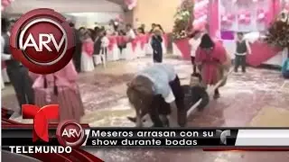 Este show de meseros de moda para bodas y fiestas | Al Rojo Vivo | Telemundo