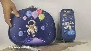 Astronaut Kids Bag & Pencil Case Set | Space Travel School Bag & Stationery Organizer Review