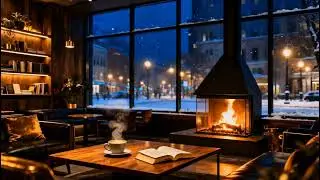 By the Window at Midnight ❄️ Winter Urban Piano Jazz for Quiet Focus