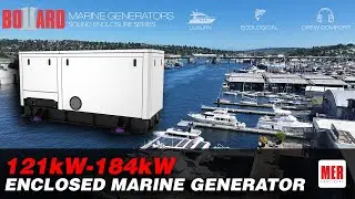 Soundproof Marine Generator BOLLARD B8 - Quiet Power on the Water