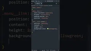 SIMPLE LINK LINE HOVER EFFECT. HTML CSS Animation. 