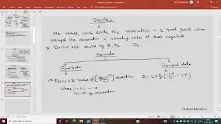 3 Deciles of partition value & formula
