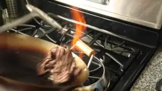 The Wokmon in action (beef stir fry)