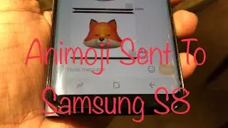 Анимодзи отправлены на Android Samsung Galaxy S8 iPhone X Анимодзи