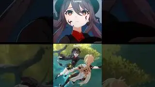 Aether vs Lumine saving Hu Tao cutscene ( Lantern Rite 5.3) #genshinimpact #hutao #lanternrite