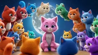 🐱🌈 Rainbow Kitty Groove! | Fun Color Learning Song for Kids 🎶✨