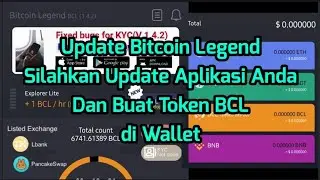 BCL Bitcoin Legend||Cara Menampilkan Wallet Bitcoin Legend BCL.. Ayo Update Aplikasi Anda