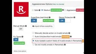 Remarkety email verification options