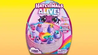 ASMR ODDLY SATISFYING UNBOXING HATCHIMALS ALIVE RAINBOW HATCHERY 6 MINI FIGURES COLOR REVEAL EGGS