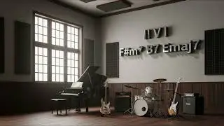 Guitar - 2-5-1 E Major Backing Track (F#m7 B7 Emaj7) II-V-I - Pop Funk Style 80 BPM