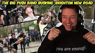 The Big Push Band Busking ,Brighton New Road (REACTION)