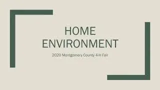 2020 4-H Fair - Home Environment Results