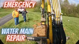 They were Fighting Mad!! Emergency water main repair.